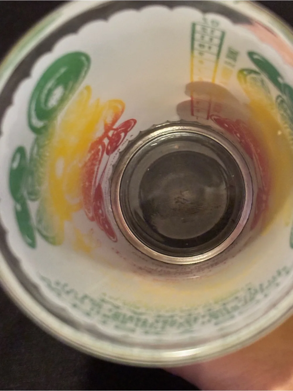Vintage Cocktail Recipe Mixing Drinking Glass